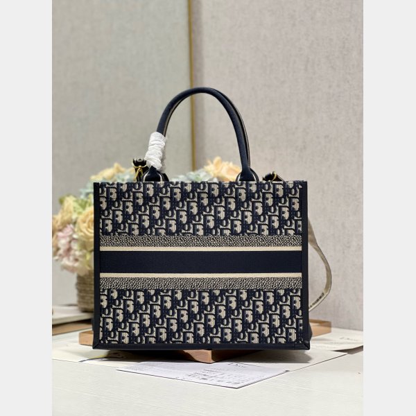 Shop D-Stripes 1286 Bayadere Dior Book Tote Replica Bags