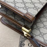 Designer Fake Gucci 671620 shoulder bag with Interlocking G in GG Supreme