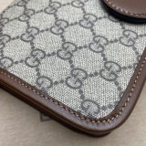 Designer Fake Gucci 671620 shoulder bag with Interlocking G in GG Supreme