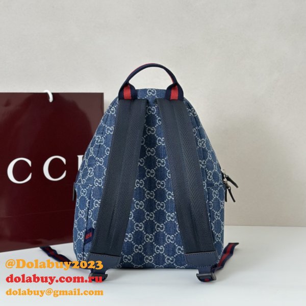 Gucci Children's GG Backpack Ebony Supreme 782708 Fake Bag