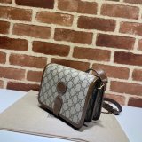 Designer Fake Gucci 671620 shoulder bag with Interlocking G in GG Supreme