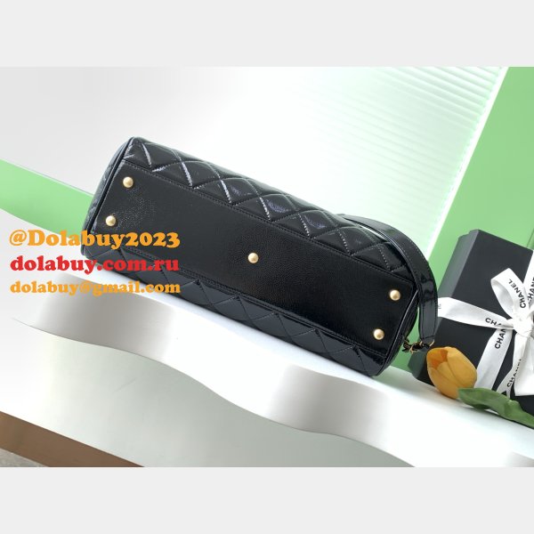 Top Quality AS5579 1:1 Mirror Large Bowling Black Bag
